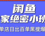 火焱社闲鱼独家绝密小班课-闲鱼单店日出百单黑搜爆破法-第一资源库