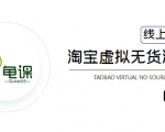 龟课·淘宝虚拟无货源电商5期,全程直播 现场实操,一步步教你轻松实现躺赚-第一资源库