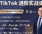 大山老师TikTok进阶实战课:账号详解,流量运营,实战变现,助力你成功出海-第一资源库