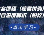 京东撸货全套课程(惊喜拼购),京东撸货项目深度解析(附软件)-第一资源库