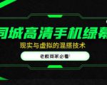 同城高清手机绿幕，直播间现实与虚拟的混搭技术，老板商家必看！-第一资源库