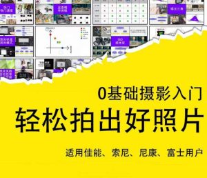 0基础摄影入门,轻松拍出好照片(适用佳能、索尼、尼康、富士用户)-第一资源库