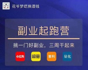 花爷-副业起跑营第2期，挑一门好副业，三周干起来（闲鱼｜小红书｜量化｜套利）-第一资源库