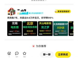 闲鱼电影票自动化，年底开启月入 2W + 的财富通道，可自动化(内附独家秘籍)-第一资源库
