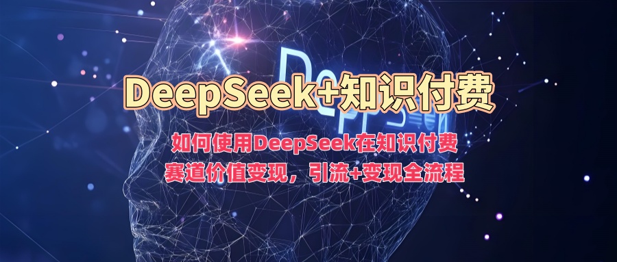如何使用DeepSeek在知识付费赛道价值变现，引流+变现全流程-第一资源库